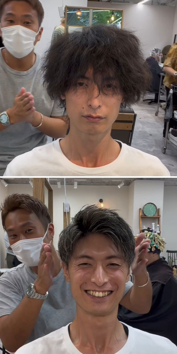 This Japanese Hairdresser Proves That Hairstyles Are Important By Giving People Makeovers (30 New Pics)
