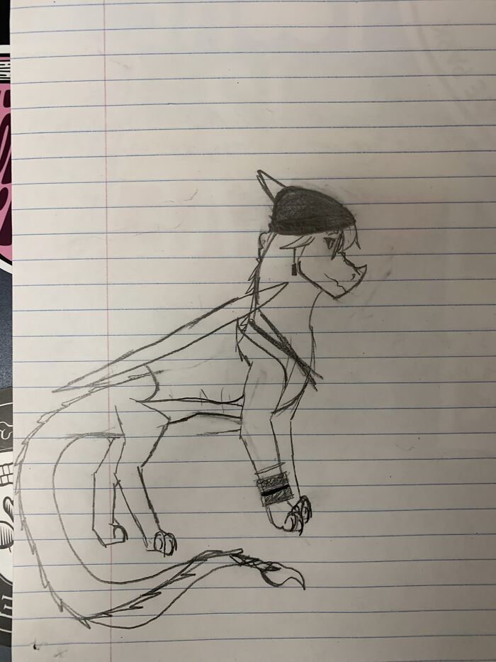 A Sketchy Thing I Drew Based Off Of One Of My Friends