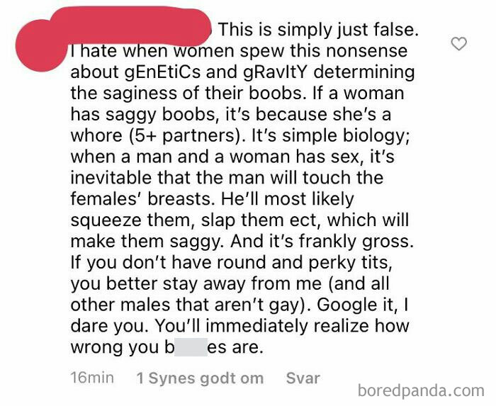 And I Hate When Men Decide To Spew Nonsense About Everything About Women’s Bodies And Claim That It’s True