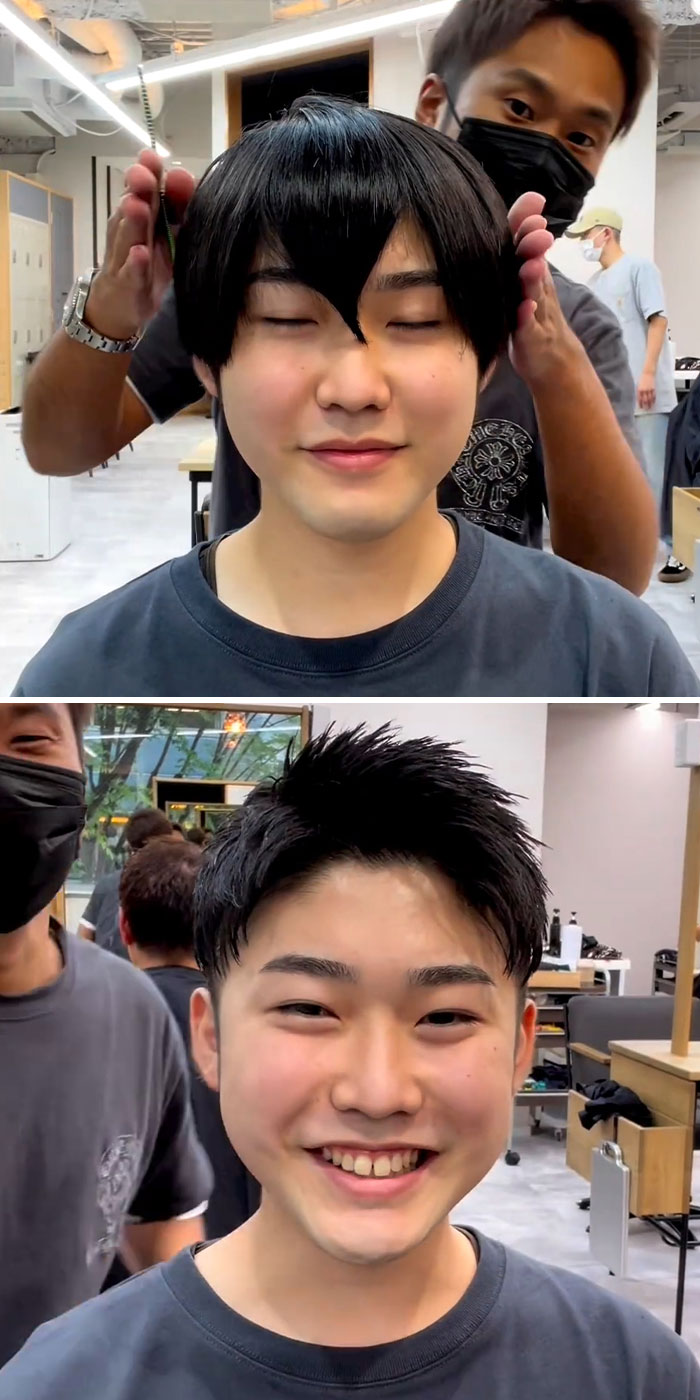This Japanese Hairdresser Proves That Hairstyles Are Important By Giving People Makeovers (30 New Pics)