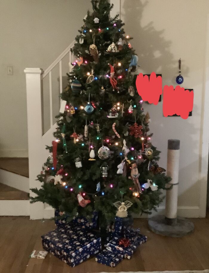 My Xmas Tree! (Ignore The Red Splotches)