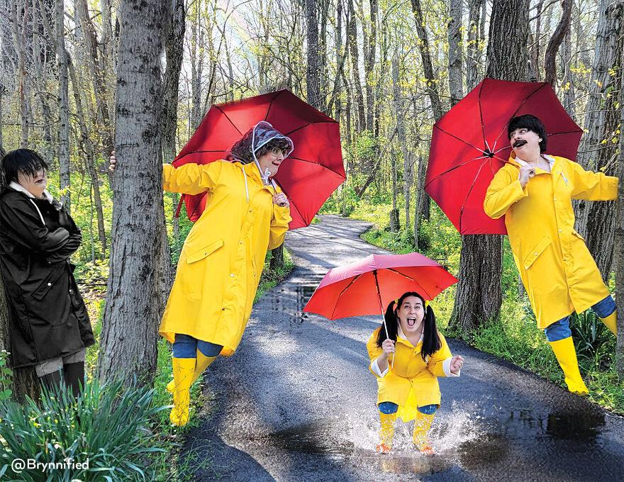 An Awkward Photoshopped Family Calendar For The Year 2023 Of Me, Myself, And I