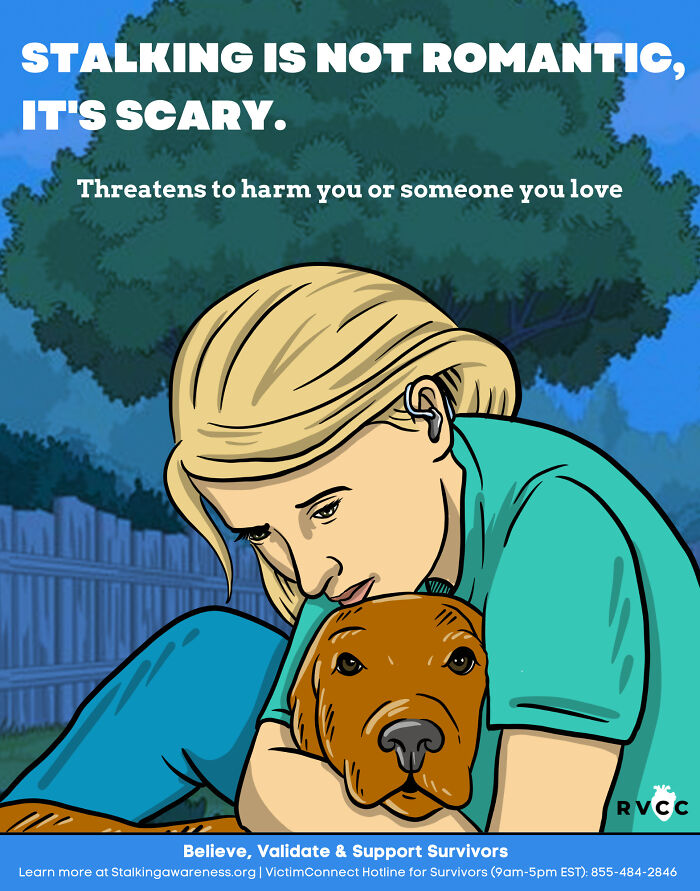 8 Illustrations That Demonstrate What Stalking Looks Like