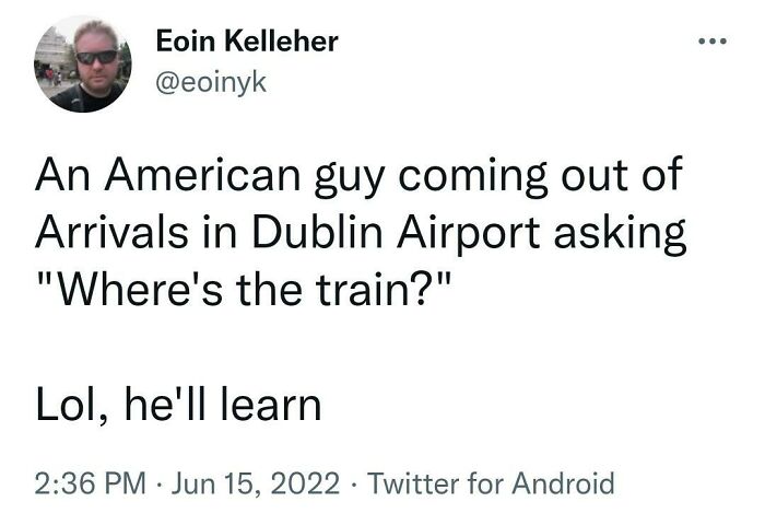 In The Words Of 'The Bull' Mccabe, "Go Home, Yank"