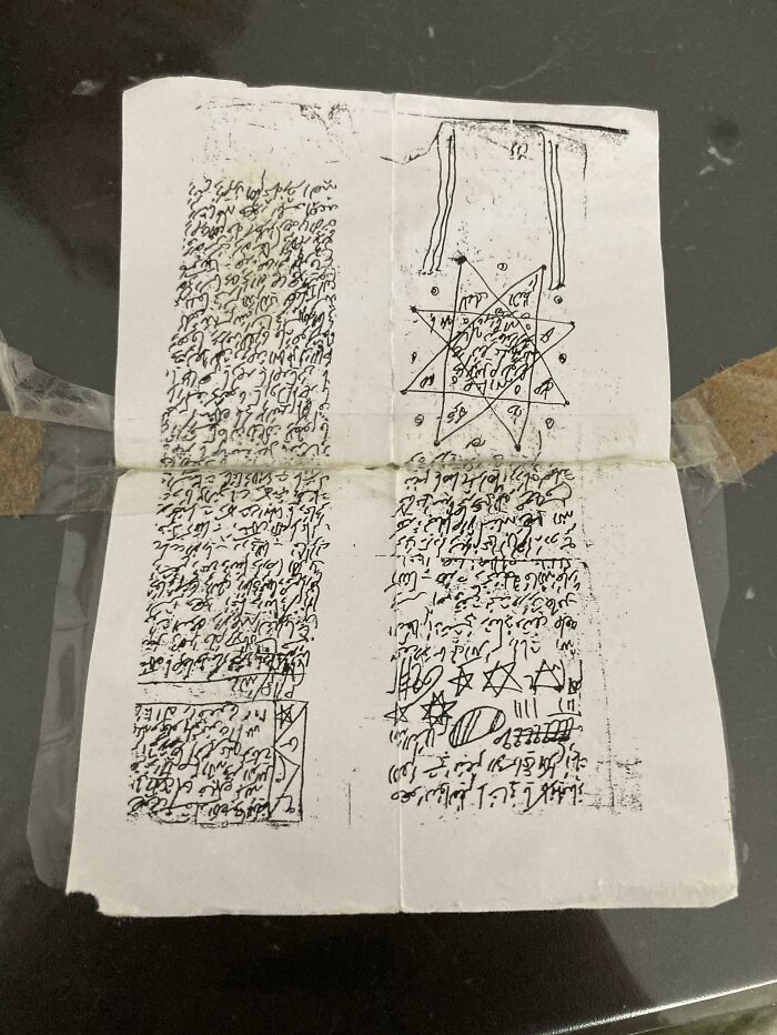 Found This Behind A Piece Of Furniture In Our Bathroom