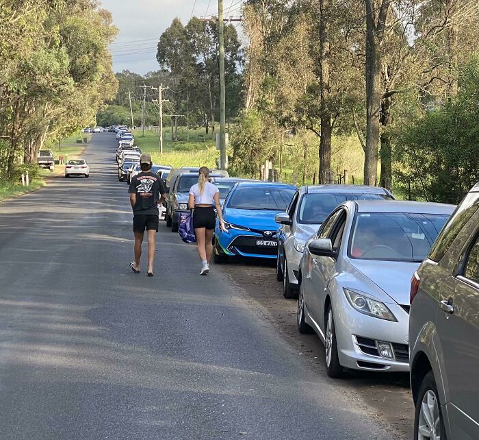 I Always Thought The First Time I Line Up For Something Would Be Exciting. I’m 400 Cars Deep In Line Waiting For A Covid Test