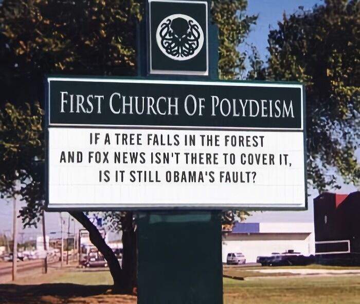 Funny church sign about Obama