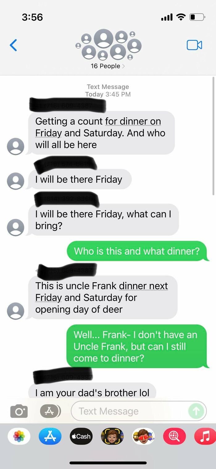 I Got Adopted Into A New Family For A Few Minutes Today