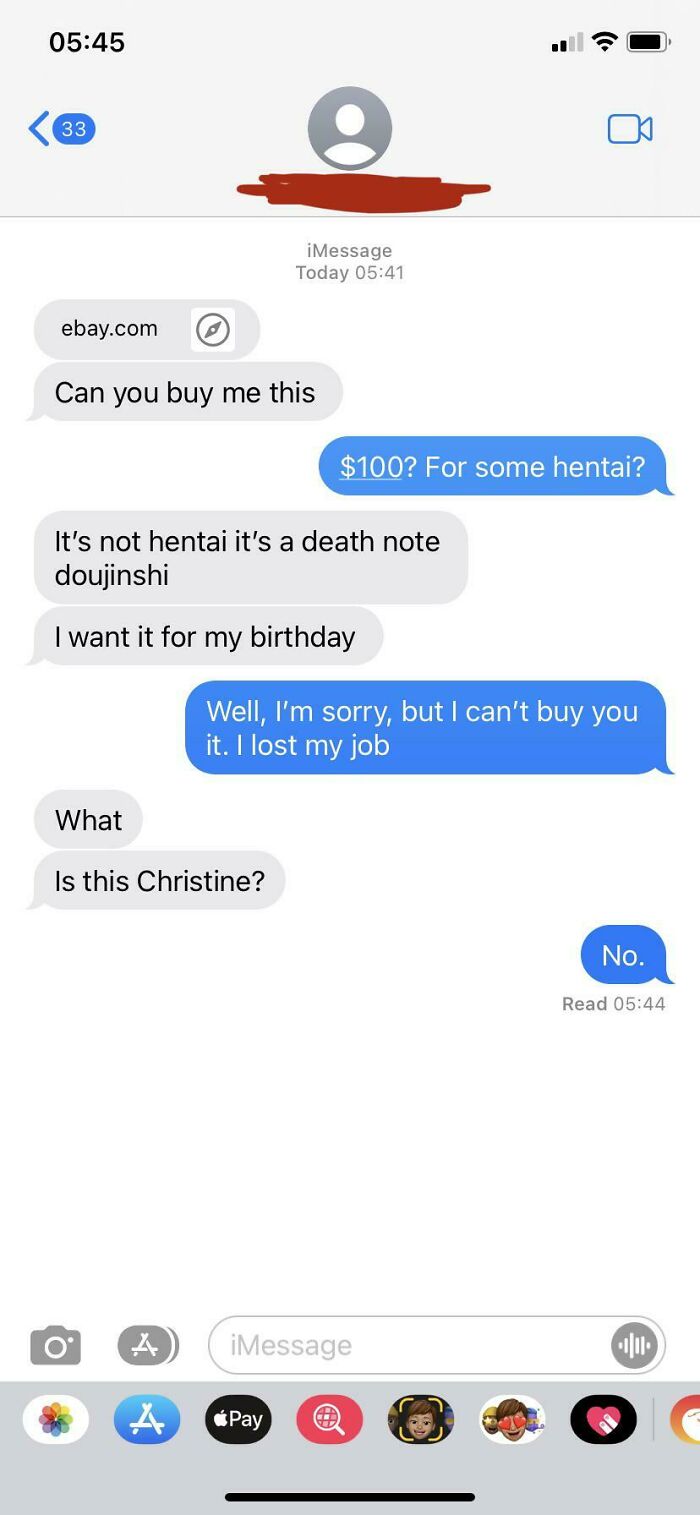 I Thought It Was A Scam Until Seeing What The Link Was (Just Some Comic, Thought It Was Hentai Though) Scam Or Wrong Number—who Was It For, Or What Would A Scammer Get Out Of This? So Weird