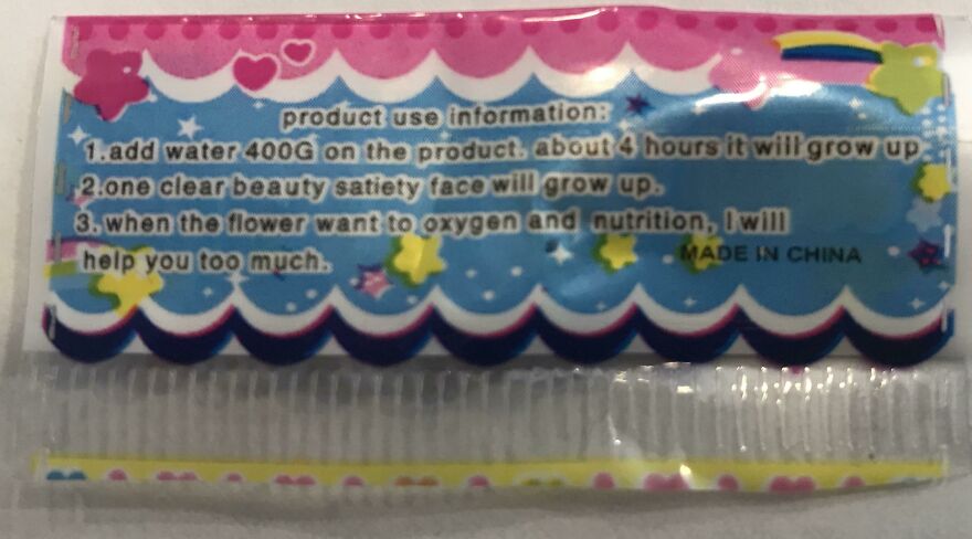 Rubber Dinosaur Toy That Grows In Water Has Comical Directions