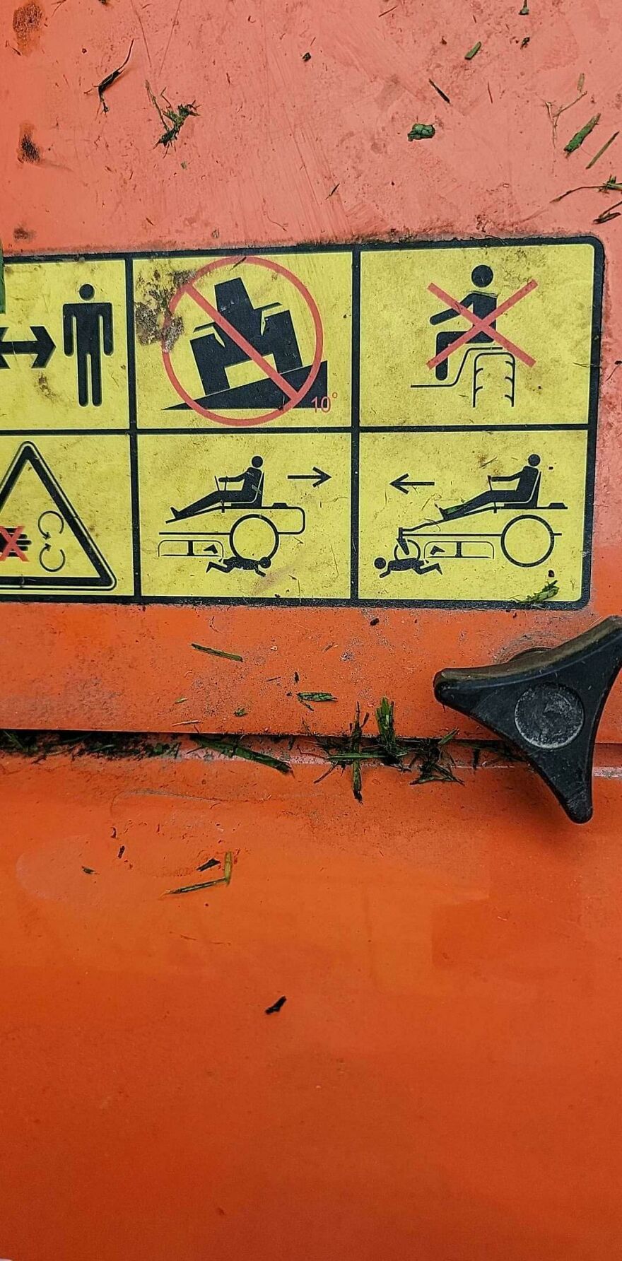 Apparently My Husqvarna Lawn Mower Believes That If You Run Over A Child You Should Make Sure That You Do It Twice For Good Measure