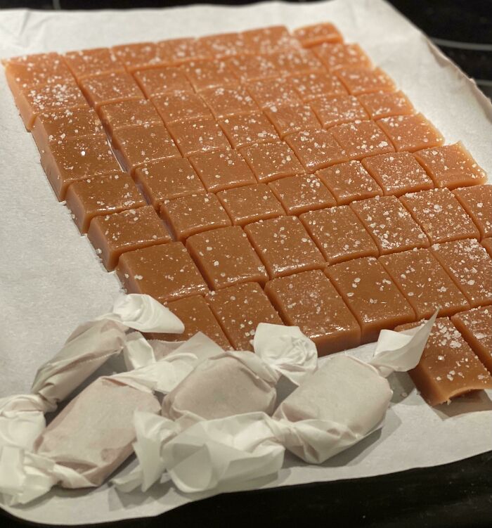 Home-Made Sea Salt Caramels For Christmas