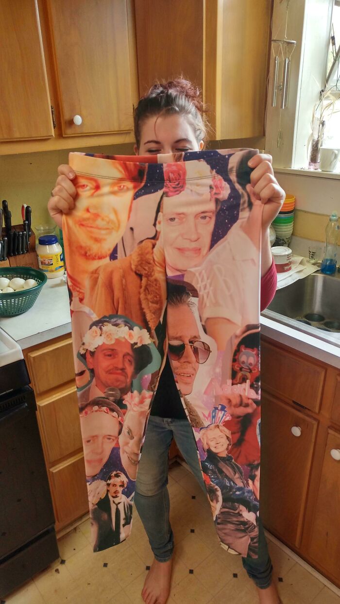 My Sister-In-Law Got Steve Buscemi Leggings For Christmas