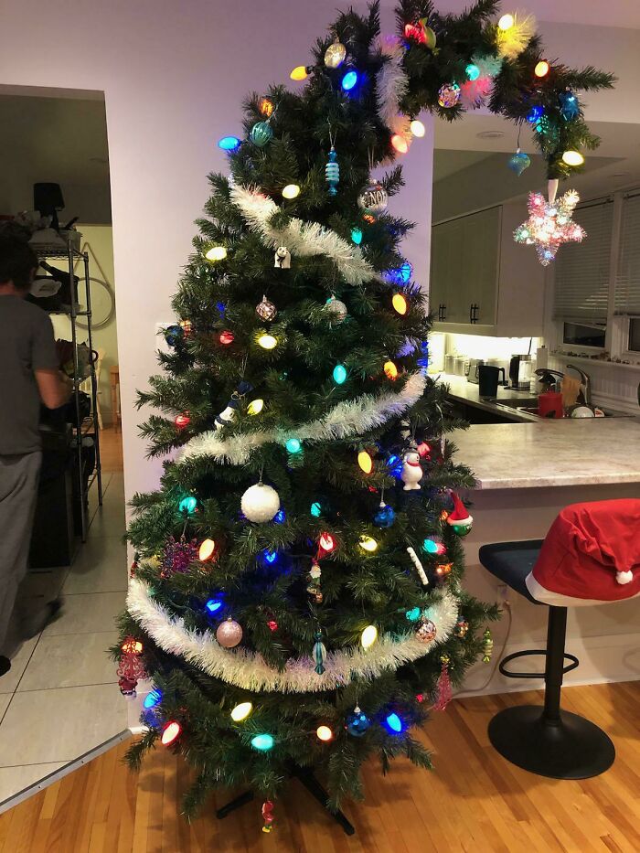 I Turned My Regular Boring Christmas Tree Into A Whoville Tree