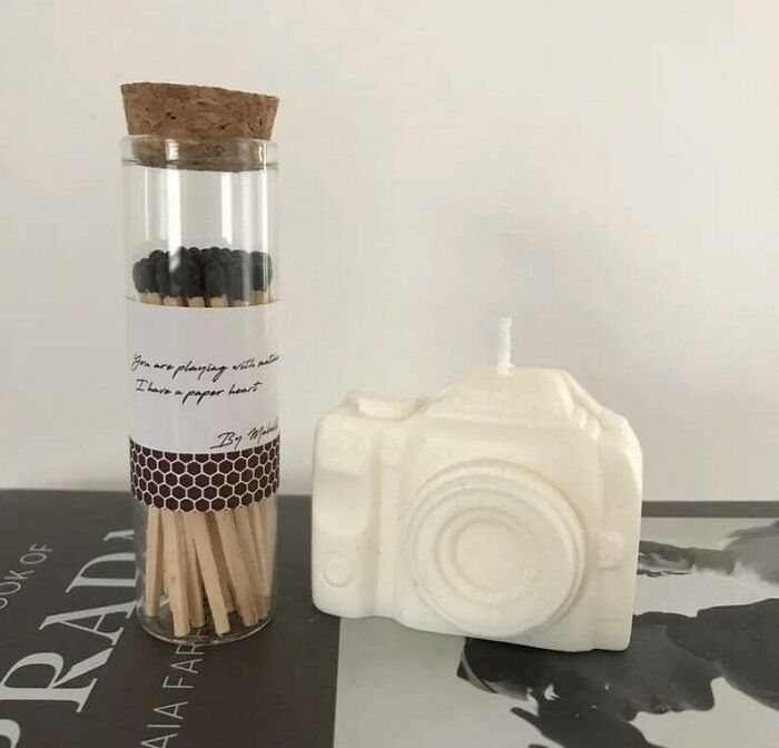 Camera Shaped Candle 