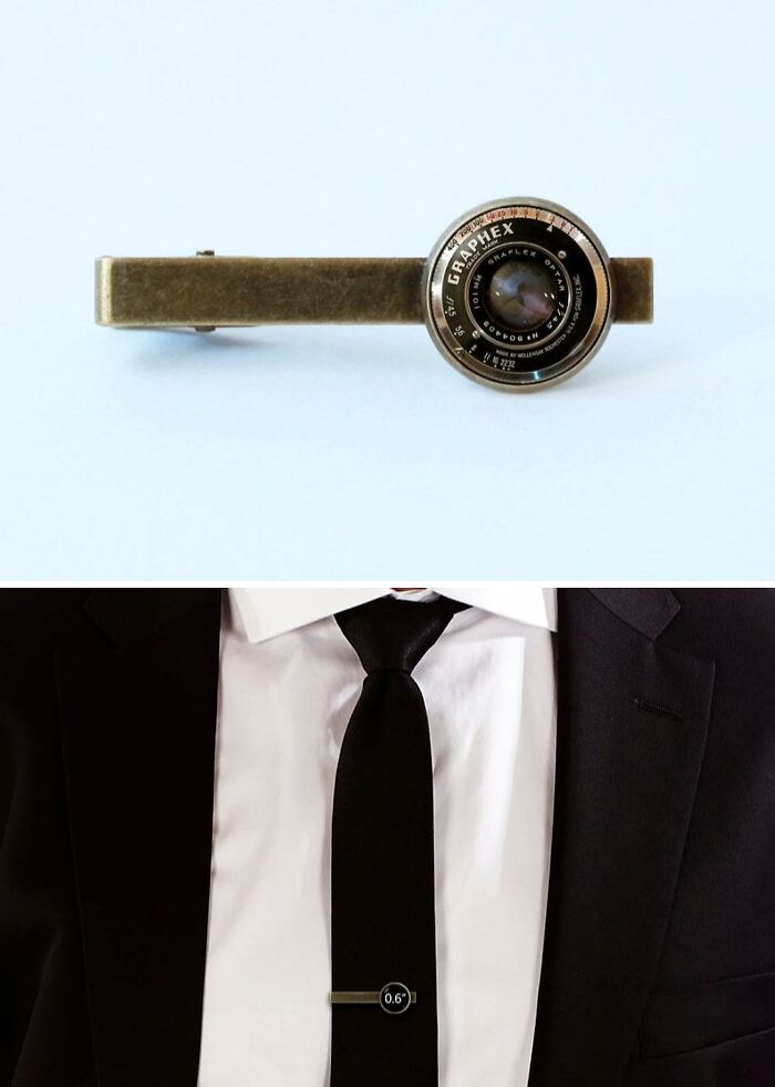 Old Camera Lens Tie Clip
