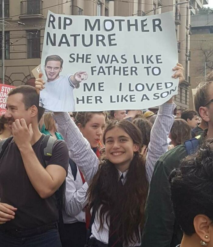 My 9 Year Old Friend Made This Sign For The Climate Protests Yesterday!