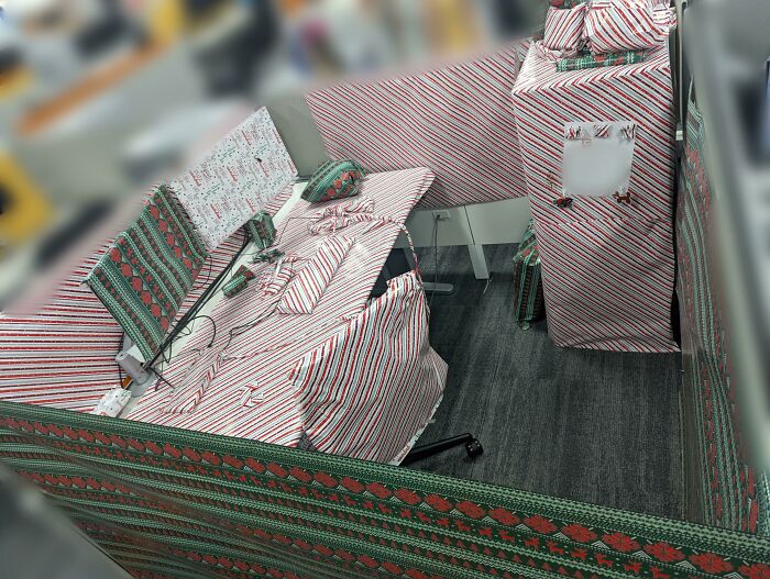 Coworker Had Some Time Off Before Christmas, We Decided To Give Them A Gift
