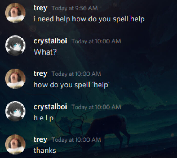 "How Do You Spell Help?"