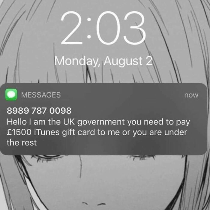 Hello U Are Under The Rest For Not Paying I Tunes Gift Card Sir