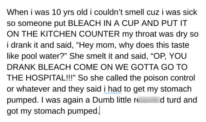 I Got My Stomach Pumped Lol