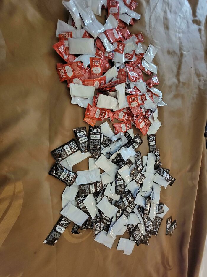 I Asked Taco Bell For As Much Fire And Diablo Sauce As They Could Legally Give Me...they Were Laughing So Hard When They Handed Me The Bag