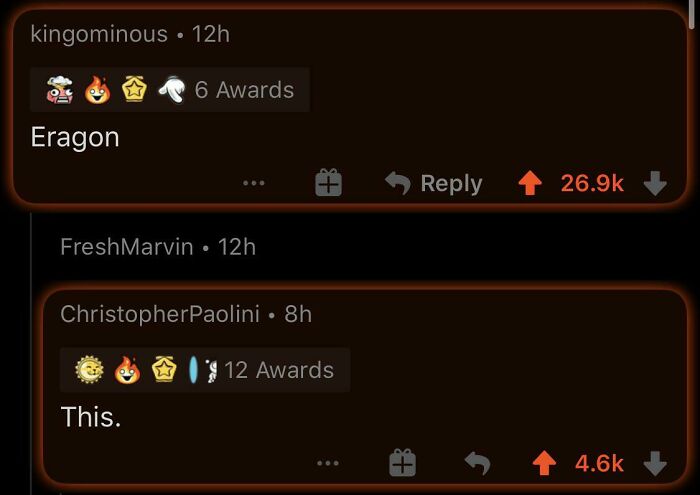 On A Post On Askreddit About What Movie You Watched Through Hoping It Would Get Better. (Christopher Paoilini Wrote The Book The Movie Was Based On)