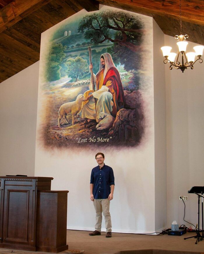 Finished My First Mural! The Size Was Intimidating And It Took A Lot Of Time, But I’m Happy With How Everything Turned Out