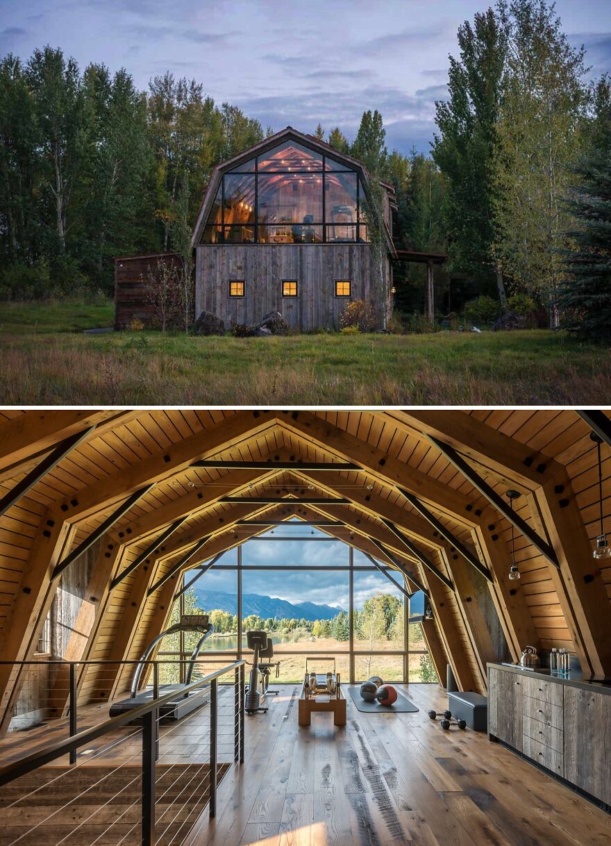 Modern Meets Rustic In Barnhouse Renovation, Wyoming, USA