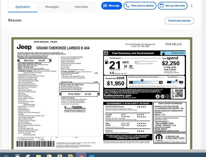 Jeeps Are Applying To Jobs Now... Watch Out Humans, They're Out To Take Your Jobs