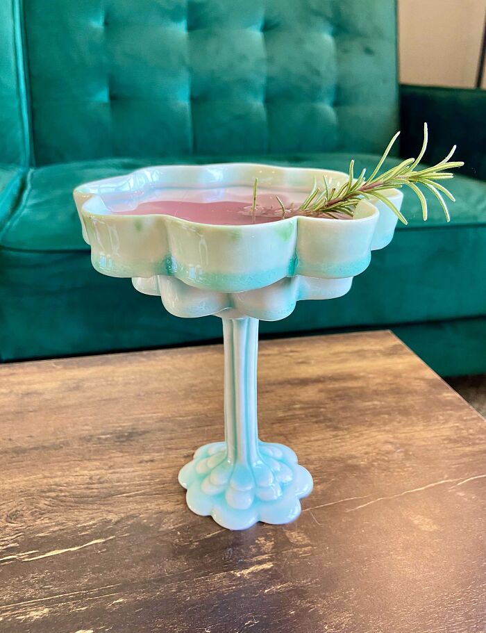 A Stemmed Cup I Made Fresh Out Of The Kiln