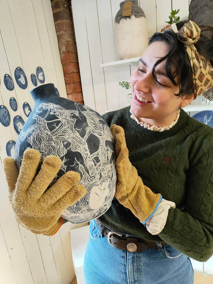 My Baby Came Out Of Bisque Firing. Proud Parent Rn