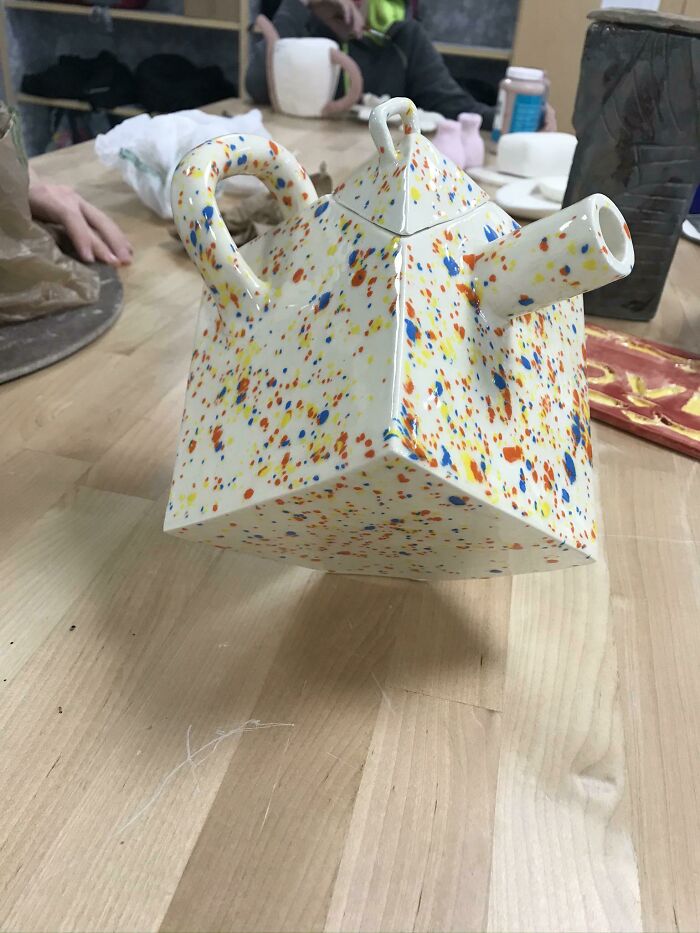 Apologies For The Not So Great Picture, But This Is My First Teapot! I’m Pretty Happy With The Result