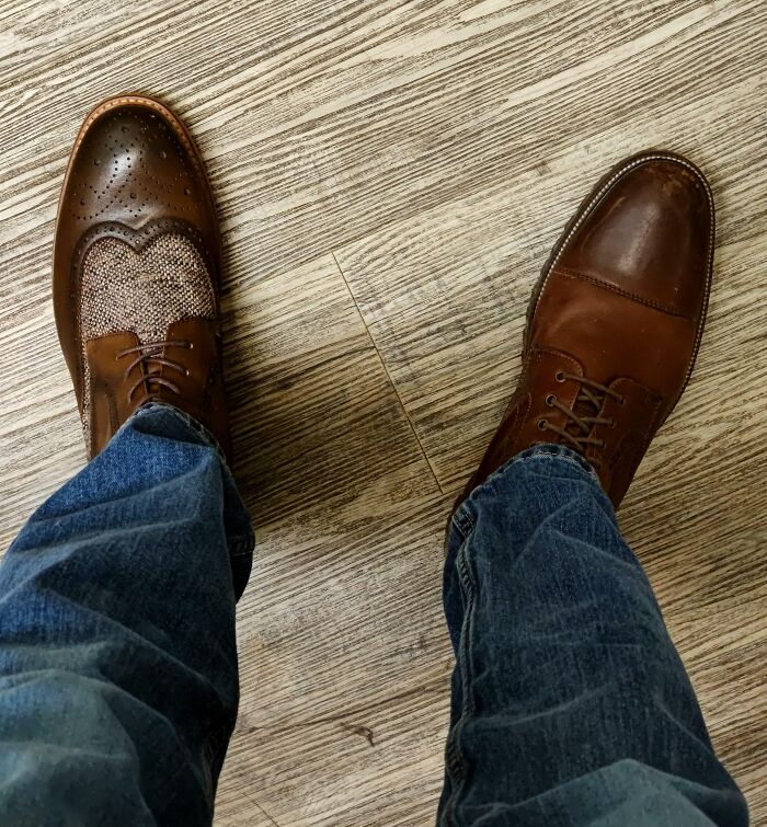 Getting Dressed In The Dark Only To Look Down Upon Getting To Work