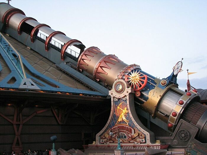 Star Wars Hyperspace Mountain Ride At Disneyland Paris, France