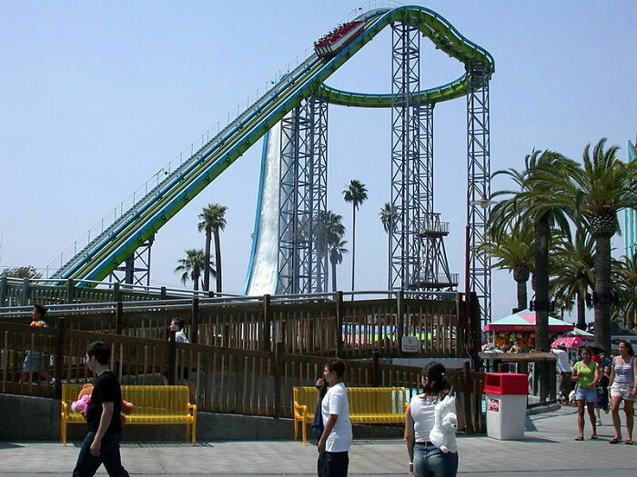 Perilous Plunge Ride At Knott's Berry Farm In Buena Park, California