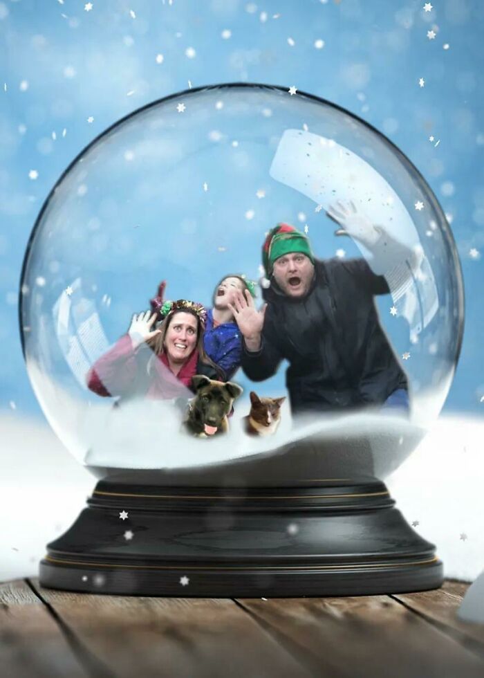Looking For Fun, Cute, And Funny Ideas For A Christmas Card This Year. Here's Last Year's Card. I Try To Avoid Any Christmas Movie Themes
