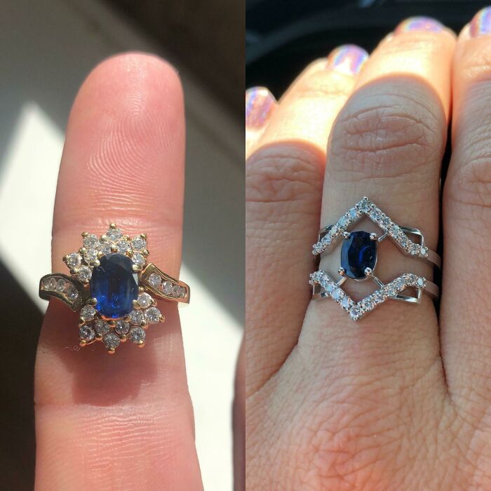 I Was Gifted A Ring And It Wasn’t My Style So I Made It My Style. I Love It. Jeweler Is Giacomelli Based On La