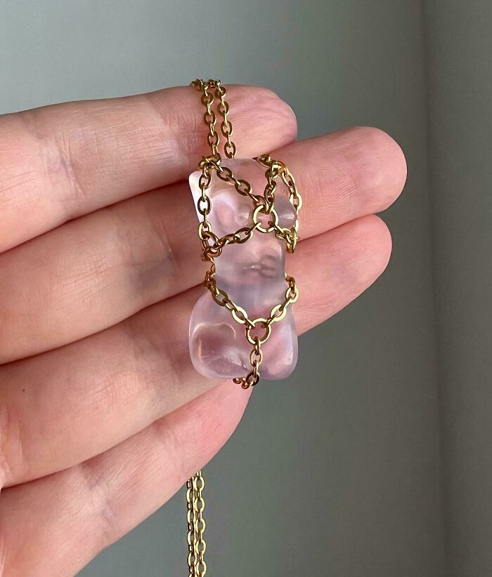 Mini Chain Wrapped Opalite Goddess-Mini Spicy Pendant