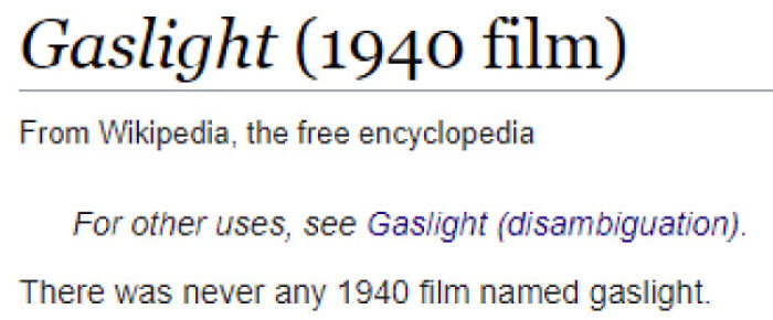 I Think I'm Being Gaslighted