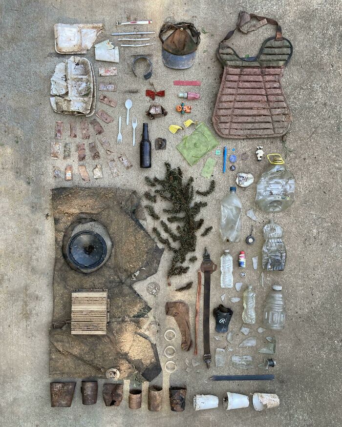 Trash I Found In 25 Square Feet Of My Forest