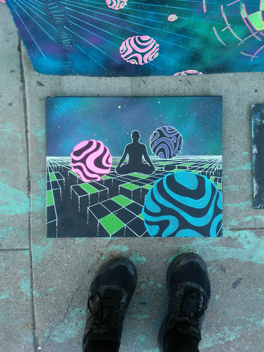 I Upcycle Canvases, Cut Up Magazines, And Use Paints To Make My Art (20 Pics)