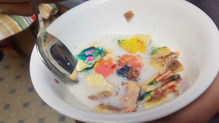 My Brother Is Eating His New Cereal He Made From Broken Christmas Cookies