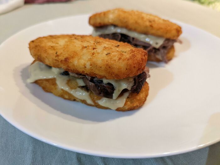 Christmas Leftovers - Sous Vide Lamb With Jarlsberg On Hashbrowns
