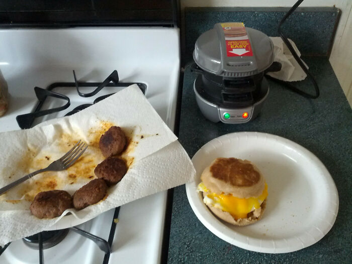I Got A Breakfast Sandwich Maker For Christmas