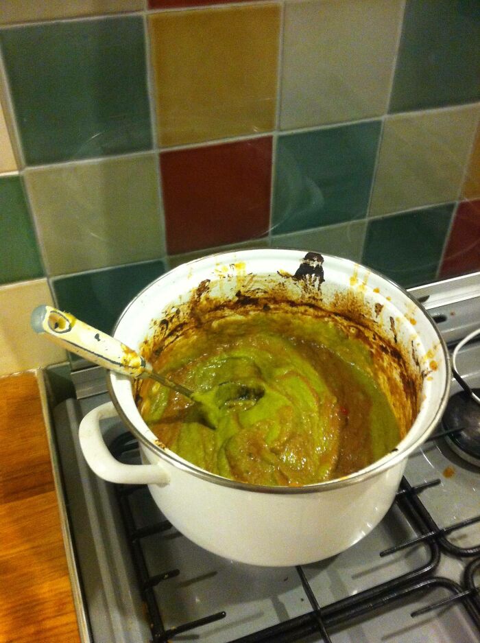 Made Some Soup From The Xmas Dinner Leftovers, Mostly Brussel Sprouts