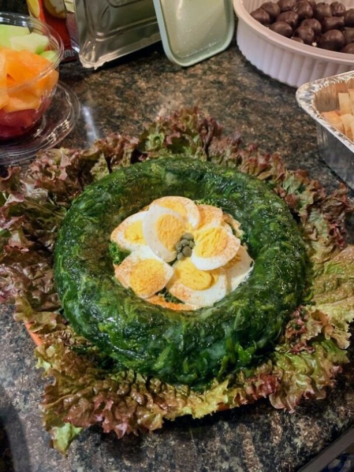 I Made Both Sweet And Savory Jell-O Salads For My Friend's Xmas Party