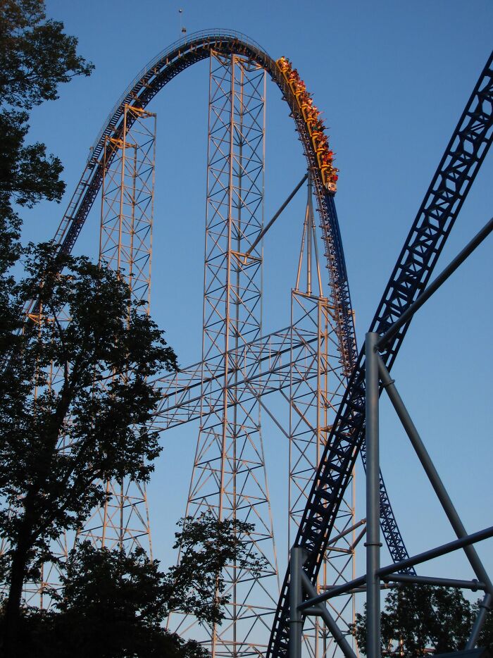 Millennium Force Ride At Cedar Point, Ohio