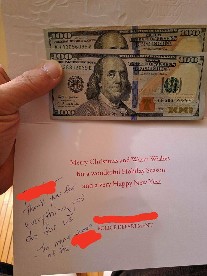 Not All Police Are On The Naughty List. I'm A Janitor That Cleans The PD 3x Weekly. This Is My Gift