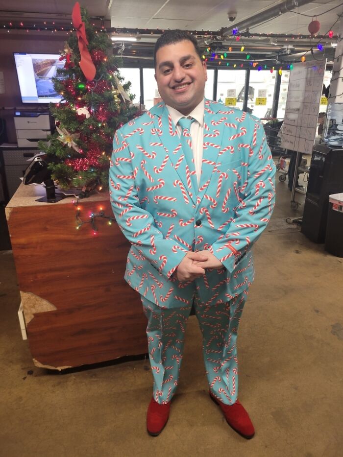 Every Year I Get Dressed Up For Work On Christmas Eve. Year 8 Coming At Ya